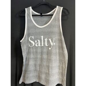 Men's Gray Easy Wear SALTY Tank Top Size L